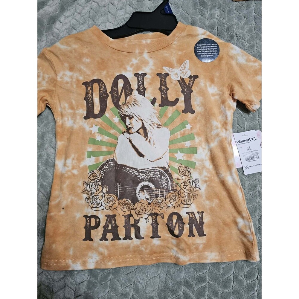 Dolly Parton Icon Youth Size 8 Medium Tie-Dye Shirt Unisex NWT